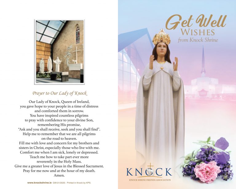 Get Well Wishes Pilgrim Statue Knock Shrine